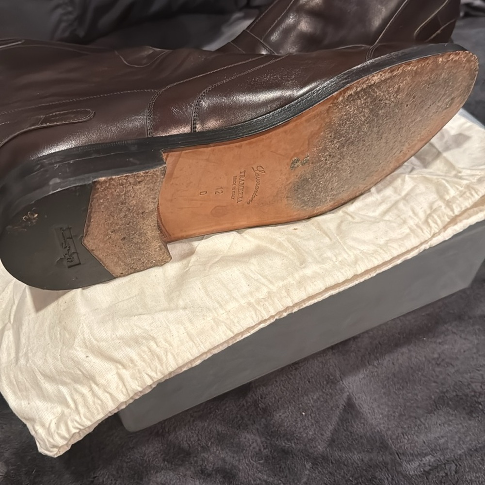Salvatore Ferragamo brown Tramezza boots size 12D - Picture 9 of 9